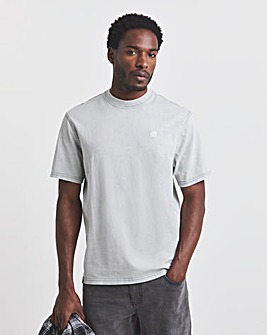 Union Garment Dyed Relaxed Fit T-Shirt-Grey