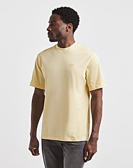 Union Embroid T-Shirt Long-Yellow