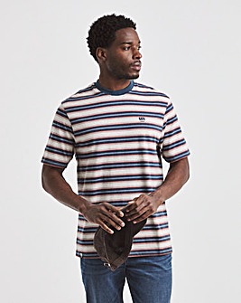 Union Relaxed Fit Marl Yarn Dye Stripe T-Shirt Long