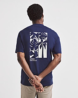 Union Graphic T-Shirt Long- Navy