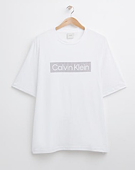 Calvin Klein Short Sleeve White Box Striped T-Shirt