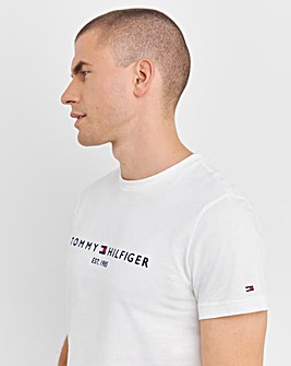 Tommy Hilfiger Short Sleeve Classic Logo White T-Shirt