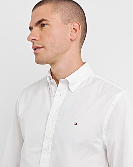 Tommy Hilfiger Long Sleeve Classic Flex Poplin White Shirt