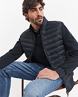 Tommy Hilfiger Mix Media Jacket - Navy