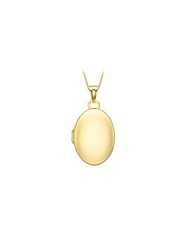 9ct Yellow Gold Polished Oval Locket