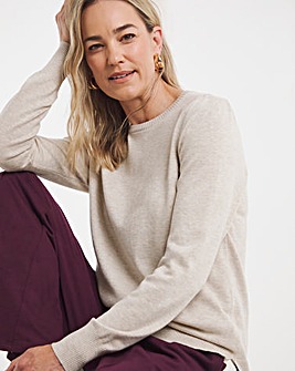 Oatmeal Crew Neck Jumper