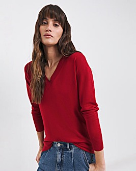 V Neck Slouch Tunic