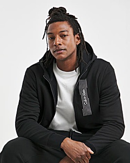 Calvin Klein Black Horizontal Logo Full Zip Hoodie