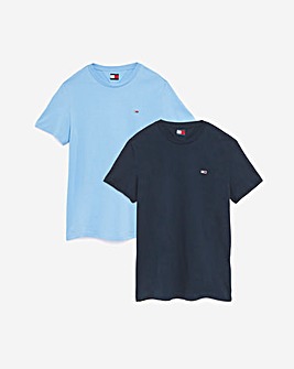 Tommy Jeans 2 Pack Short Sleeve Flag T-Shirt