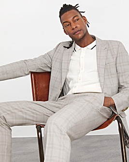 Tailored Check Suit Blazer