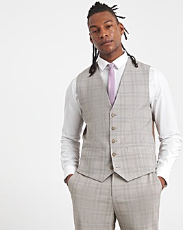 Tailored Check Suit Waistcoat