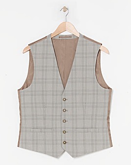 Tailored Check Suit Waistcoat