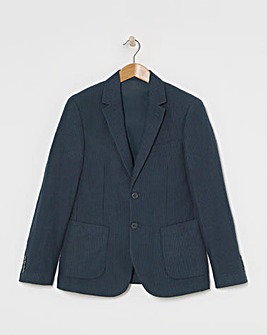 Seersucker Cotton Suit Jacket