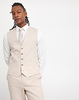 Linen Blend Waistcoat