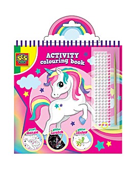 SES 3-in-1 Activity Glitter Colouring Book