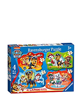 Ravensburger Paw Patrol Family Time 4x Large Shaped Puzzles