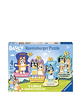 Ravensburger Bluey 4x Large Shaped Puzzles