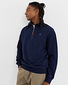 Timberland Indigo 1/4 Zip Sweatshirt