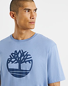 Timberland Tree Logo Short Sleeve Tee - Blue