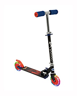 MoVe Spiderman Folding Inline Scooter with Light Up wheels