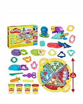 Play-Doh Fold & Go Playmat Starter Set with 19 Accessories