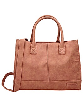 Benetti Brown Vegan Leather Shoulder Bag