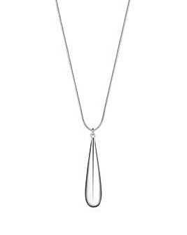 Inicio Recycled Sterling Silver Plated Y Drop Necklace