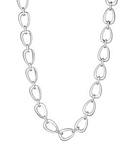 Inicio Recycled Sterling Silver Plated Open Linked Necklace