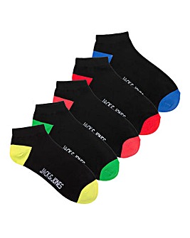 Jack & Jones 5 Pack Colourful Ankle Socks