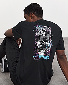 Relaxed Fit Dragon Graphic T-Shirt Reg