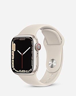 Apple Watch Series 7 GPS + Cellular, 41mm Starlight Sport Band