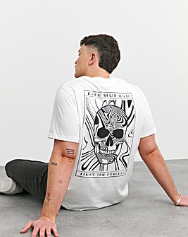 Psychdelic Skull Graphic Tshirt Reg