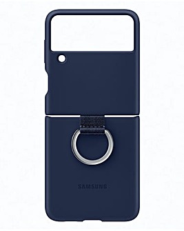 Samsung Silicone Cover with Ring - Navy - Flip