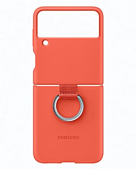 Samsung Silicone Cover with Ring - Coral - Flip