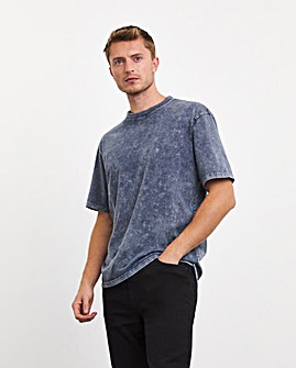 Relaxed Fit Acid Wash T-Shirt