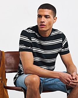 Textured Stripe T-Shirt Long