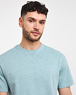 Over Dyed Marl Relaxed Fit T-Shirt Long