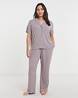 Modal Rib Button Through PJ Set