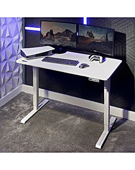 X Rocker Ascend Height Adjustable Desk White