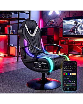 X Rocker Fury 2.1 Audio LED Console Gaming Chair for Juniors - Black