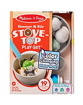 Melissa & Doug Simmer & Stir Stovetop Play Set with Colour Changing Water