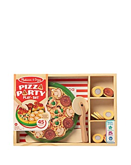Melissa & Doug Wooden Pizza Party Play Set