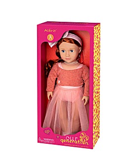 Our Generation Ballet Doll with Orange Sweater Aubrie