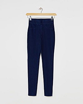 Indigo Stretch Jersey Denim Jeggings