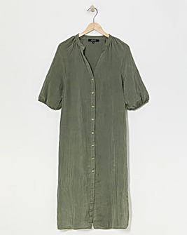 Crinkle Fabric Kaftan Dress