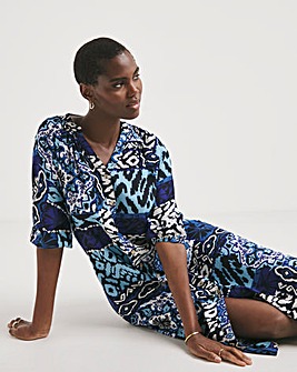 Printed Kaftan Dress