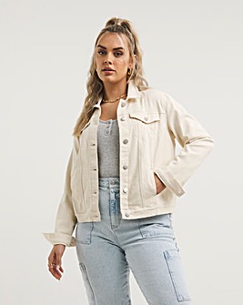 Ecru Western Denim Jacket