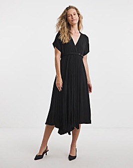 Kilt Pleated Wrap Dress