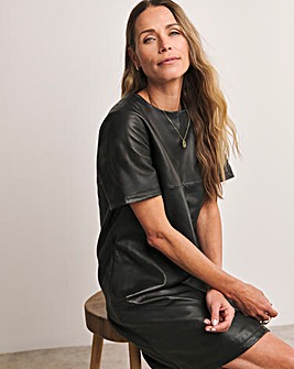 Anthology Leather Shift Dress