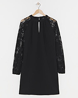 Lace Sleeve Shift Dress
